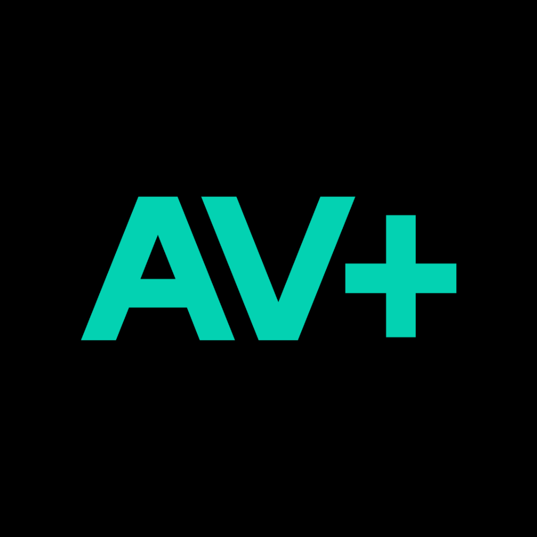 AV+的logo