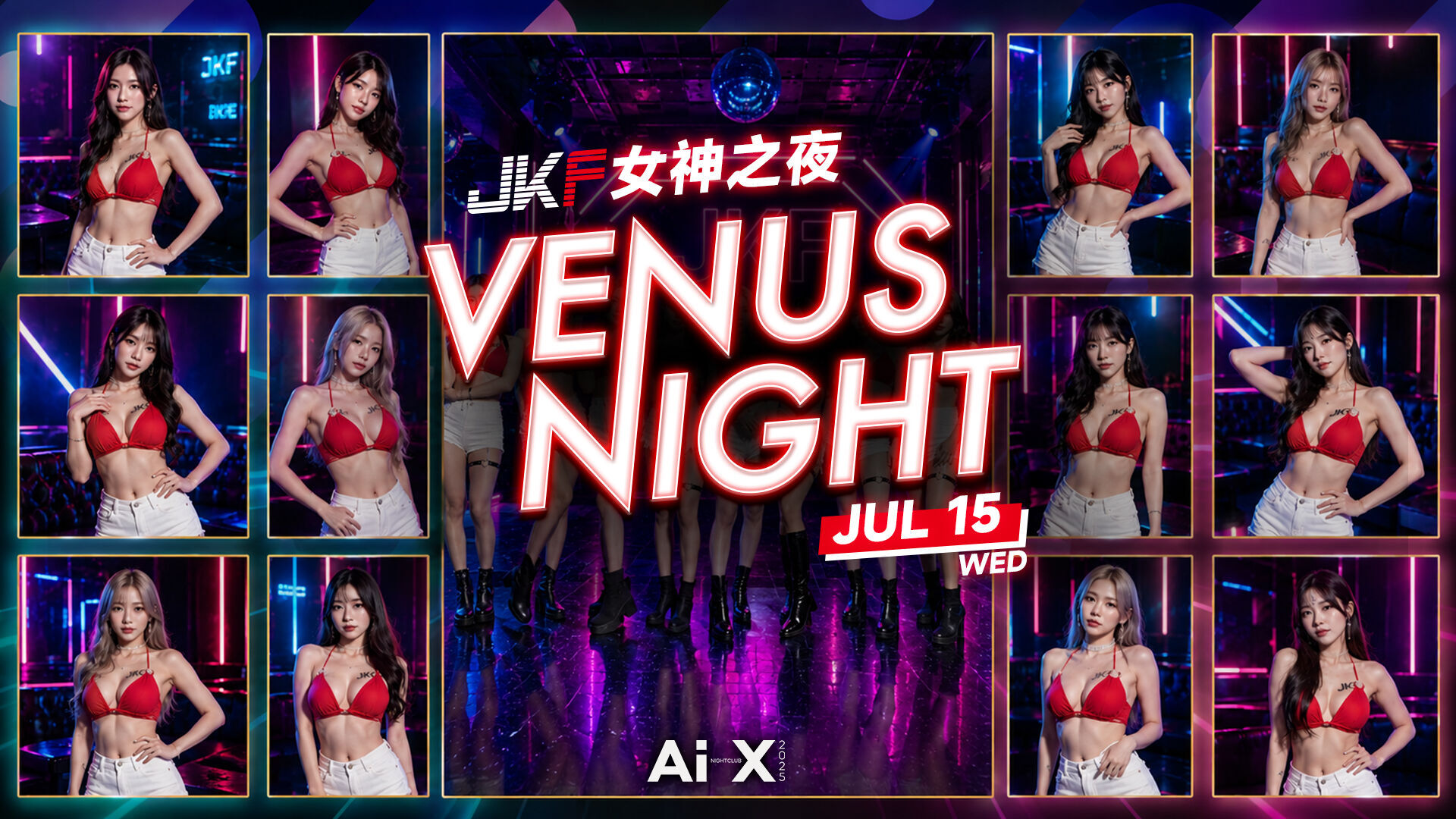 《 JKF女神之夜 × Ai-X Nightclub 》 的banner